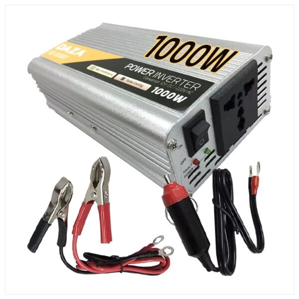 Inversor De Corriente Eléctrica Daza 1000w Conversor Convertidor 12v A 220v Onda Senoidal Modificada