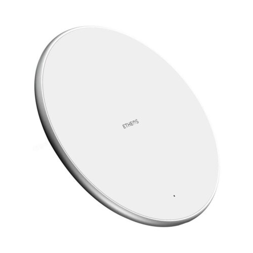 Base Cargador Inalambrico Universal Carga Rapida Color Blanco Etheos