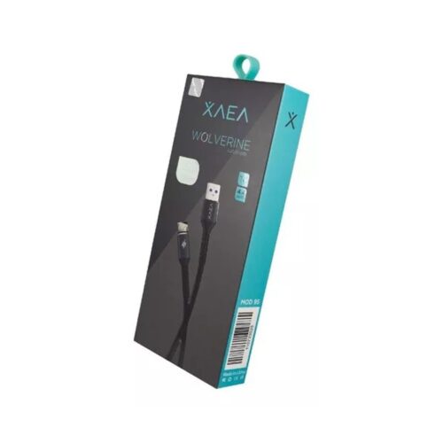 Cable Usb Simil Original Xaea Wolverine Microusb V8 Carga Rapida 4,4A 1 Metro Negro Only MOD13306