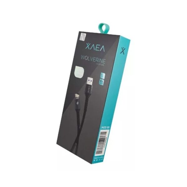 Cable Usb Simil Original Xaea Wolverine Microusb V8 Carga Rapida 4,4A 1 Metro Negro Only MOD13306