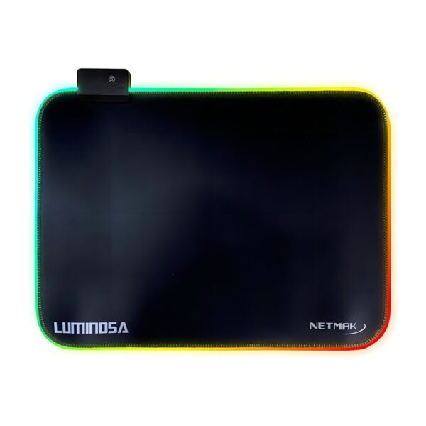 r201373.jpg Mouse Pad Gamer Luz Led Rgb Retroiluminado Mouse Pad Gaming Netmak Color Negro