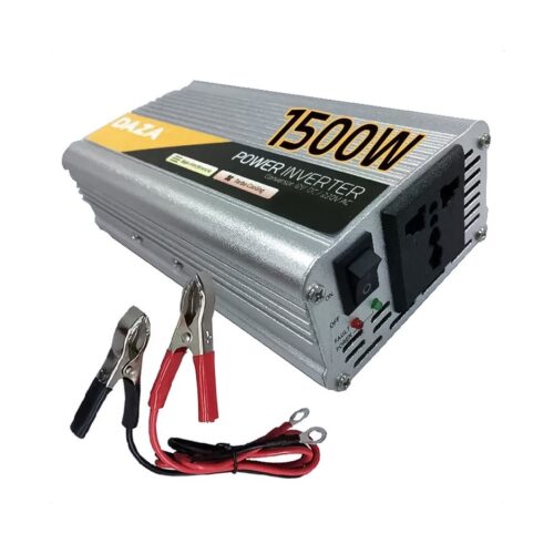 Inversor De Corriente Eléctrica Daza 1500w Conversor Convertidor 12v A 220v Power Inverter Auto Camionetas Casillas