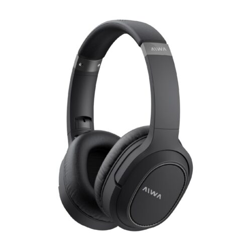 Auricular Vincha Aiwa Inalámbrico Bluetooth Ava-bt501n Negro  Manos Libres