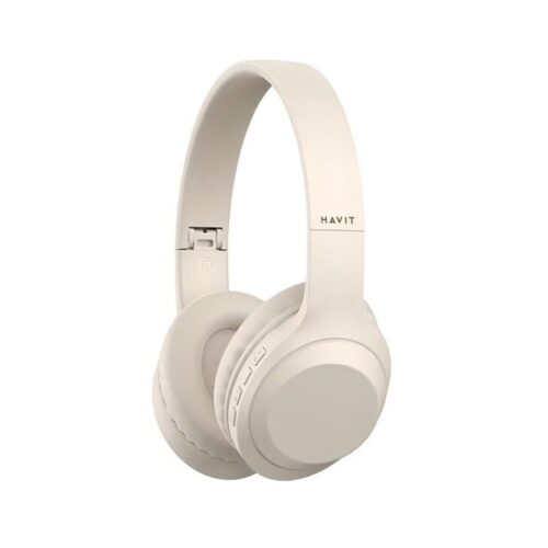 Auricular Inalambrico Bluetooth Vincha Havit H628BT Manos Libres Beige