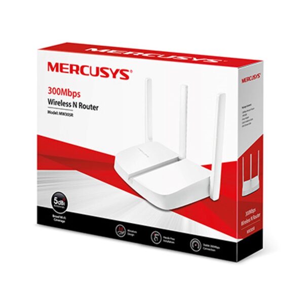 r201398.jpg Router Wi-Fi Inalambrico Mercusys MW305R V2 blanco 300 Mbps 3 Antenas Acces Point