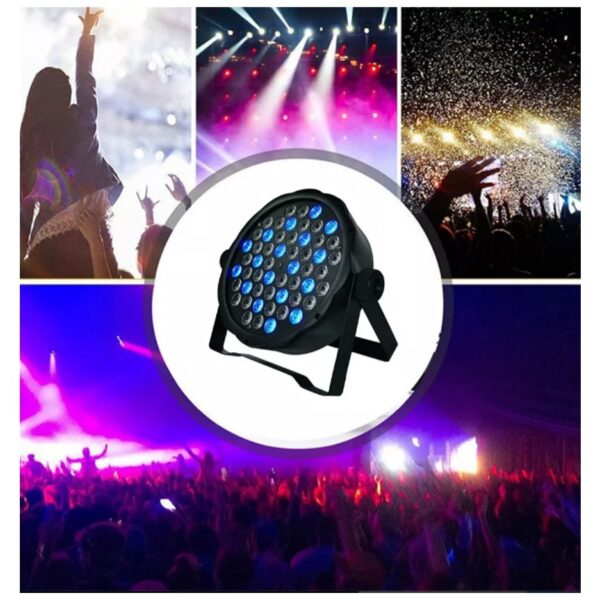 Proton Luz Flash 54 Led Regulable Efecto Boliche Fiesta Audioritmico Dj Rgb Dmx