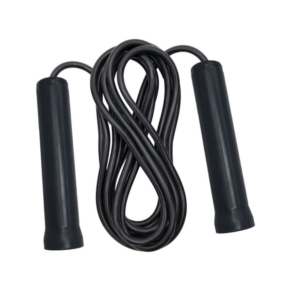 Speed Rope Soga Saltar Pvc Ecnomica Funcional Entrenamiento Color Negro