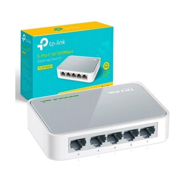 r201450.jpg Switch Tp-link Tl-sf1005d 5 Puertos A 10/100 Mps Ethernet Lan Rj45