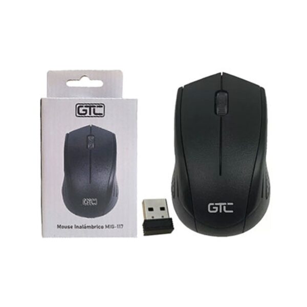 Mouse Gtc Mig-117 Inalambrico Usa 2Xaaa No Incluidas Negro