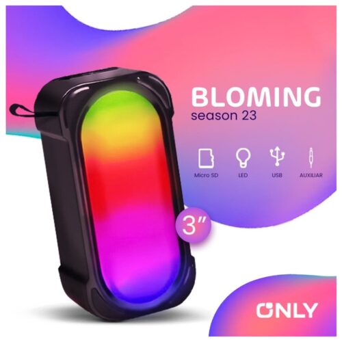 Parlante Bluetooth Inalambrico Blooming 3 Pulgadas Rgb Only Mod 08