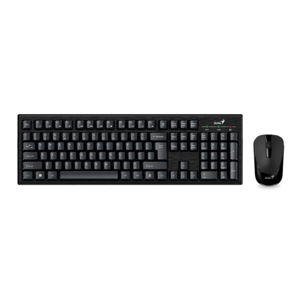 Kit Teclado Mouse Genius Km 8101 Inalámbrico 2.4ghz Numpad Negro