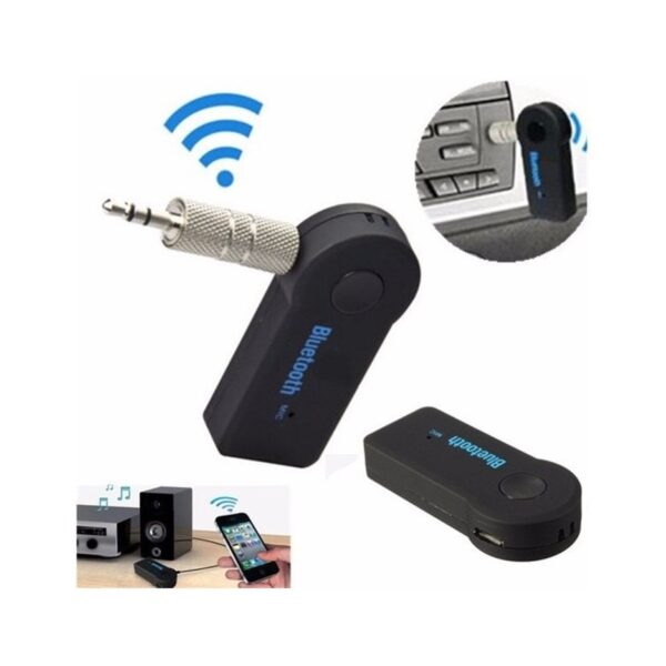 r201526.jpg Receptor Adaptador Bluetooth Usb Para auto Micrófono Manos Libres Seisa Plug 3.5 mm
