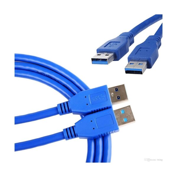 Cable Usb Macho a Macho Extension 3.0 1,5 Mts Premium 5 Gbps Azul