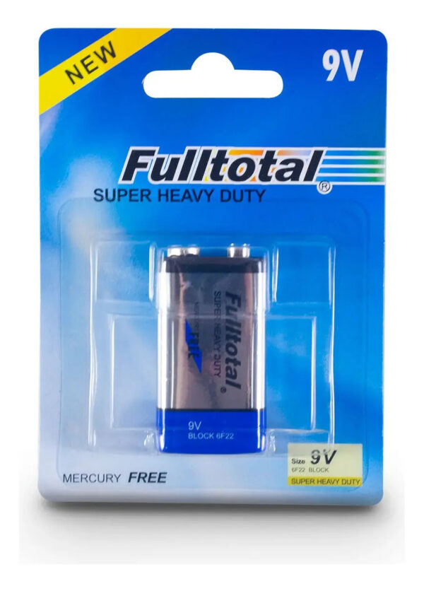 Pila Bateria 9V Full Total Zinc Carbon