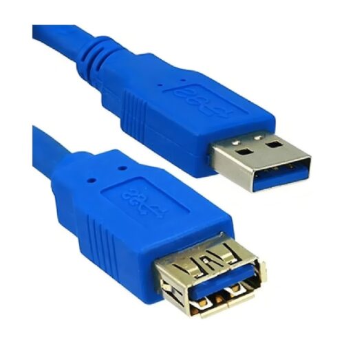 Cable Usb 3.0 Macho a Hembra Extension Alargue 1.5 Mts Premium 5 Gbps Azul