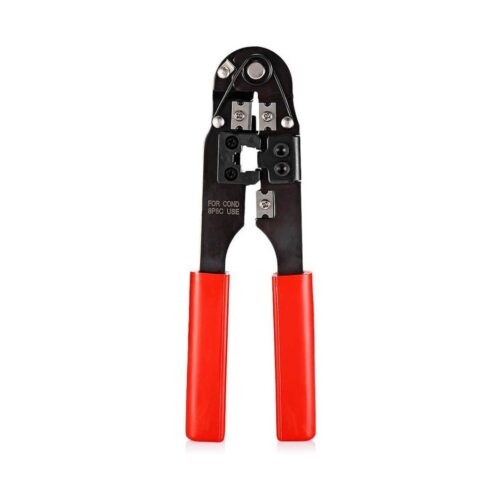 Pinza Crimpeadora Metalica Rj45 Pela Cables Redes Utp Cat5 Cat6 Rojo
