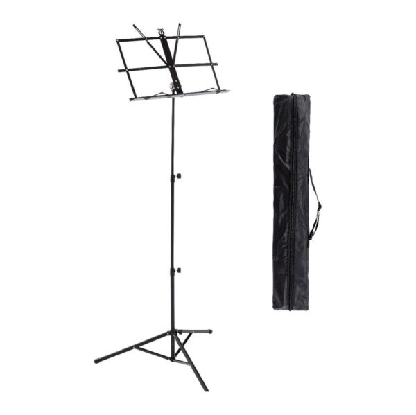 Atril Partituras Ligero Soporte Tripode Plegable Con Funda 1.27 Metros