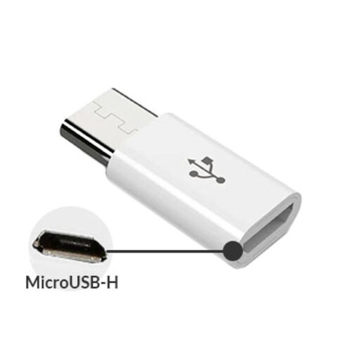 Adaptador USB Tipo C Macho a Microusb Hembra Otg  Solo Carga y Datos 2.0