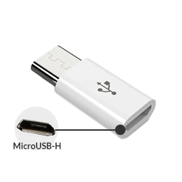 Adaptador USB Tipo C Macho a Microusb Hembra Otg  Solo Carga y Datos 2.0