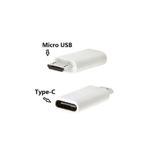 Adaptador Microusb Macho a USB Tipo C Hembra Otg  Solo Carga y Datos 2.0