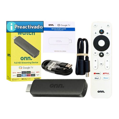 Reproductor Watch Onn Stick 1.5Gb 8Gb Dualband Con Google Tv 720 Hdmi Wifi Control Remoto