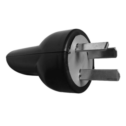 Ficha Conector Enchufe Macho 10a Salida Trasera Negra Vr 170 Corriente 220v