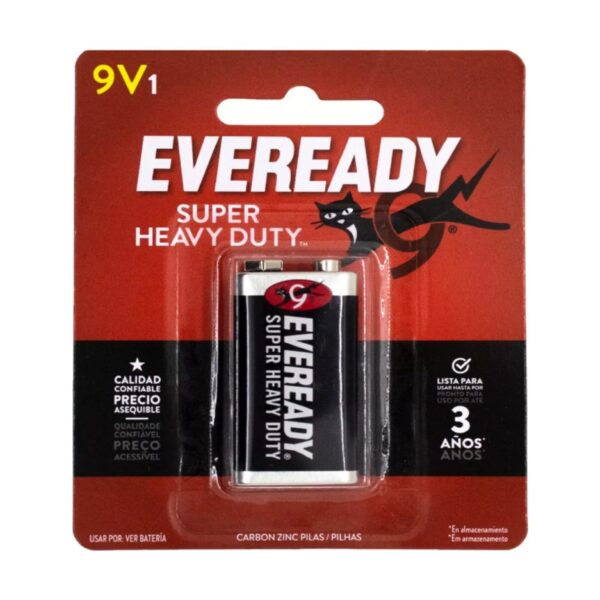Pila Bateria 9V Eveready Zinc Carbon Super Heavy Duty