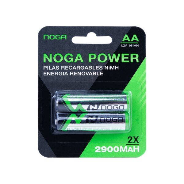 Pila Recargable Noga Net AA 1.2V 2900MaH X 2 Unidades
