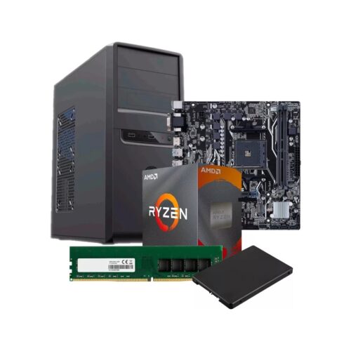 Pc Completa Gamer Amd Ryzen 3 3200 Video Vega 8 Ddr4 8Gb 240Gb + Wifi + Sist. + Kit de regalo