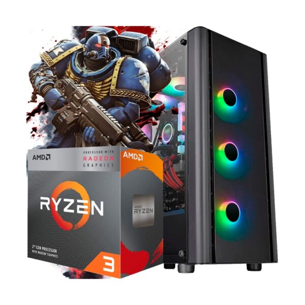 Pc Completa Gamer Amd Ryzen 3 5300G Radeon Vega 6 Ddr4 8Gb 240Gb + Wifi + Sist. + Kit de regalo