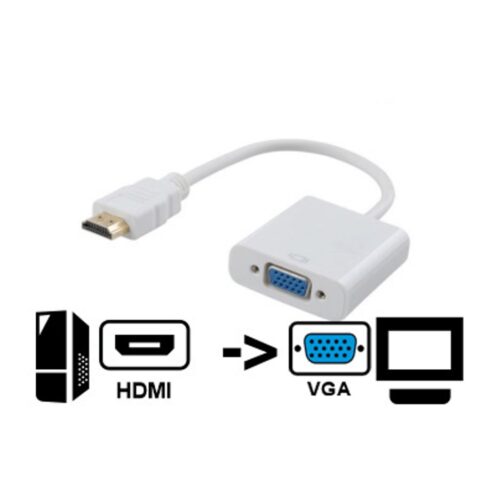 Adaptador Hdmi Macho A Vga Hembra No Es Bidireccional Hasta 1920X1080