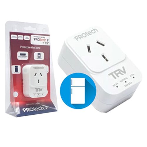 Protector De Tension Protech F Hasta 2100W By Trv Heladeras Aires Acondicionados Inverter