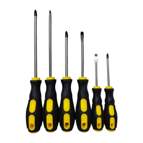 Kit Juego Destornilladores 6 Piezas Phillips Pala Imantados