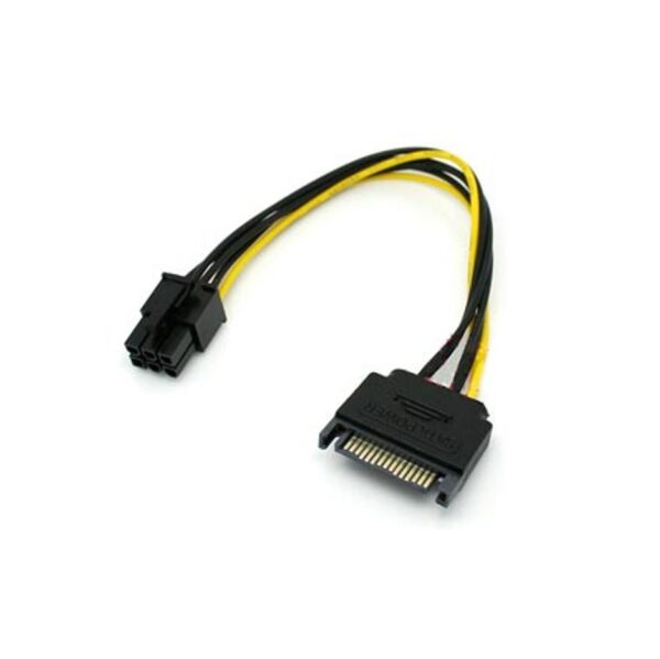 Cable De Fuente Adaptador Sata A 6 Pines Pci-E Placas De Video