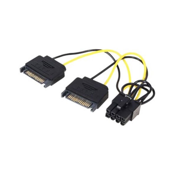 Cable De Fuente Adaptador 2 Sata A 8 Pines Pci-E Placas De Video