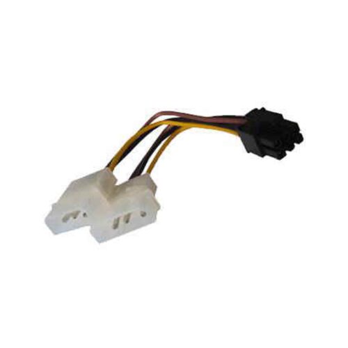 Cable De Fuente Adaptador 2 Molex M A 6 Pines Pci-E Placas De Video Pci-E