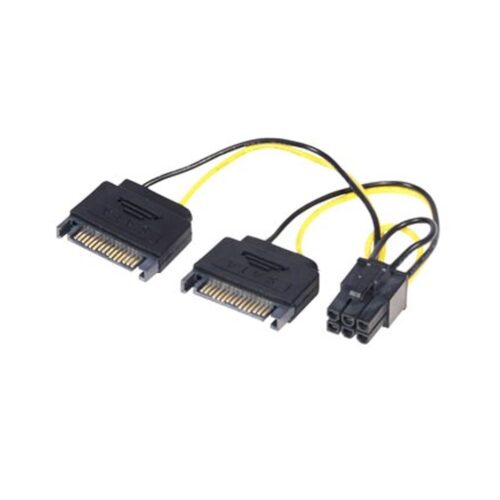 Cable De Fuente Adaptador 2 Sata A 6 Pines Pci-E Placas De Video