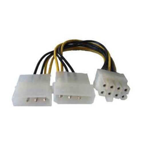 Cable De Fuente Adaptador 2 Molex M A 8 Pines Para Placas De Video Pci-E