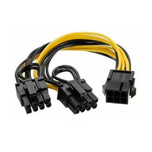 r201673.jpg Cable De Fuente Adaptador 6 Pines Pci-E A 2 Pines 6+2 Pines Pci-E Placas De Video
