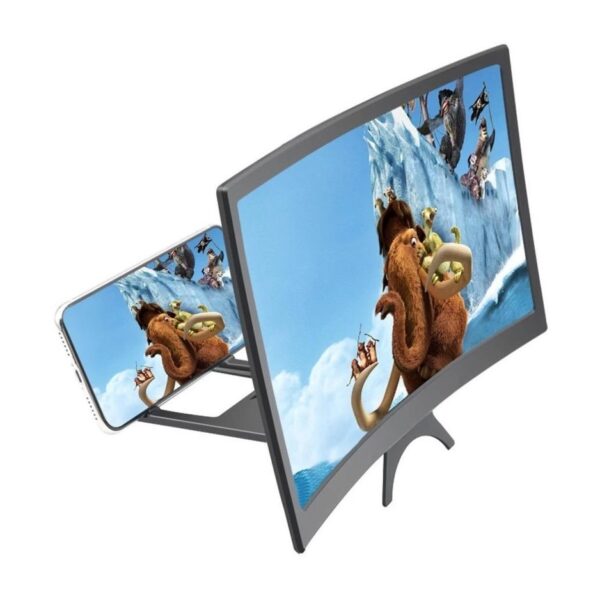 Amplificador Pantalla Aumento Para Celular Amplifica Video 3d Zoom Curvo 10"