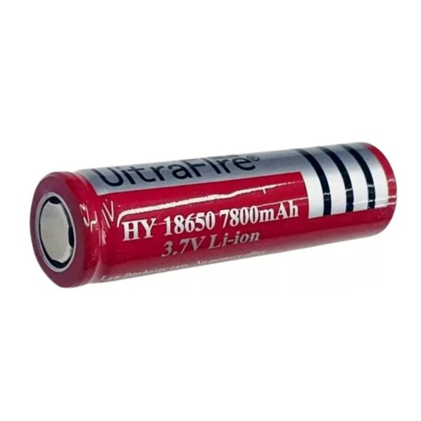 Pila Bateria Ultrafire Recargable 3.7v 7800 Mah Litio 18650 sin teton
