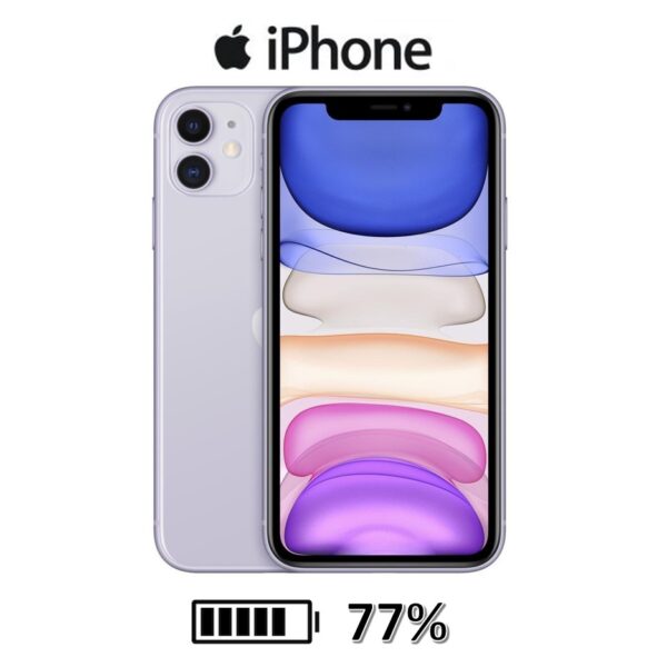 Celular Apple Iphone 11 128Gb Condicion Bateria 100% Violeta Usado Como Nuevo