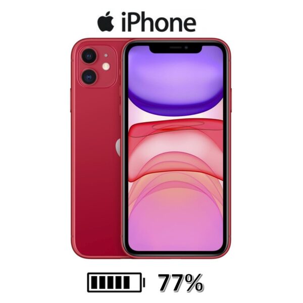 Celular Apple Iphone 11 128Gb Condicion Bateria 100% Rojo Usado Como Nuevo