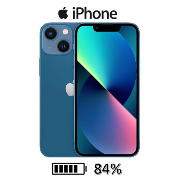 Celular Apple Iphone 13 128Gb Condicion Bateria 84% Azul Usado Como Nuevo