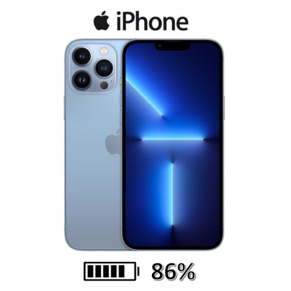 Celular Apple Iphone 13 Pro 256Gb Condicion Bateria 86% Azul Usado Como Nuevo