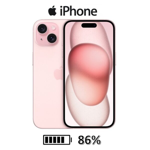 Celular Apple Iphone 15 128Gb Condicion Bateria 86% Rosa Usado Como Nuevo
