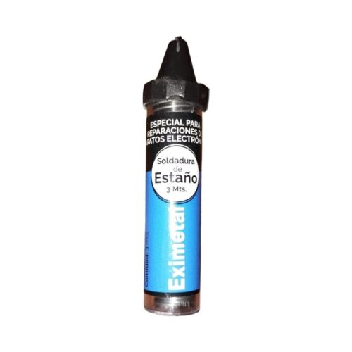 Estaño Eximetal Tubo 3 Mts 0,8mm ,60/40