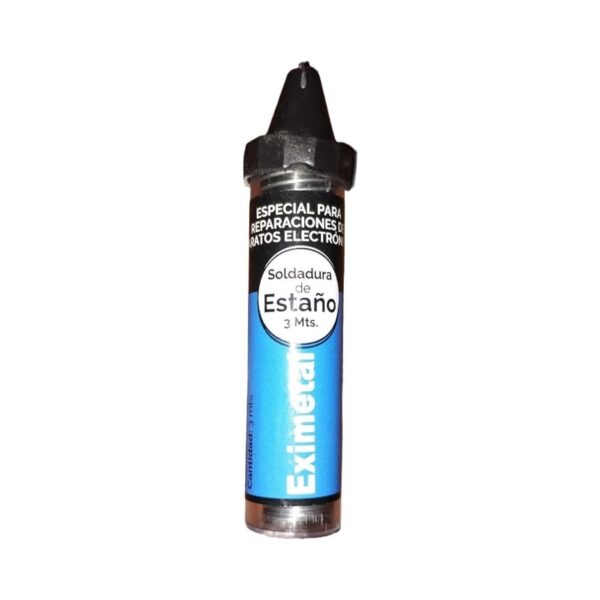 Estaño Eximetal Tubo 3 Mts 0,8mm ,60/40