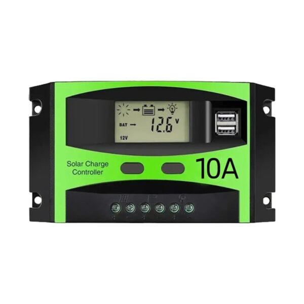 Controlador Regulador Tension Panel Solar 10amp 12v 24v Lcd