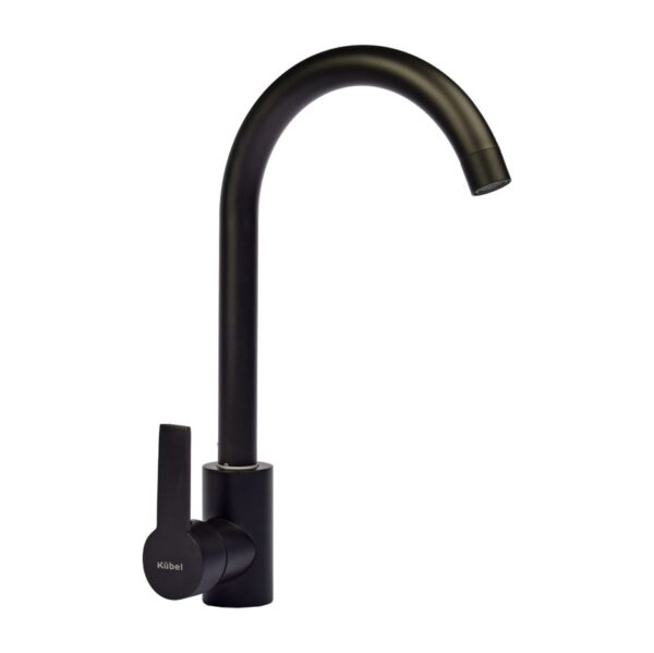 Griferia Canilla Cocina Movil Black Monocomando Kübel Mesada Negro